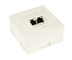 InLine Kištukinis lizdas (6 kat.), 2x RJ45, baltas (75602K)