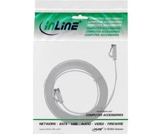 InLine ® Plokščias pleistras kabelis, U / FTP, 6A kat., TPE halogenas be, pilkas, 7,5m