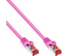 InLine Pečkordas S / FTP, PIMF, 6 kat., PVC, rausva 7,5m (76407M)