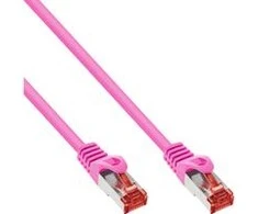 InLine Pečkordas S / FTP, PIMF, 6 kat., PVC, rausva 7,5m (76407M)