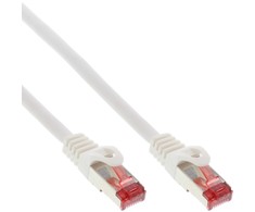 InLine Patchcord S/FTP, PiMF, Cat.6, 250MHz, PVC, CCA, balta 3m (76103W)