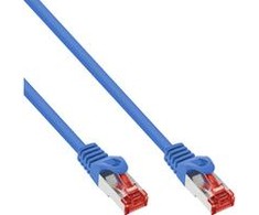InLine Patchcord S/FTP, PiMF, Cat.6, 250MHz, PVC, CCA, mėlyna 10m (76110B)