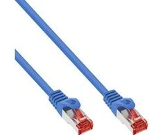 InLine Patchcord S/FTP, PiMF, Cat.6, 250MHz, PVC, CCA, mėlyna 10m (76110B)