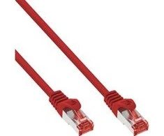 InLine Patchcord S / FTP, PiMF, Cat.6, 250MHz, PVC, CCA, raudona 10m (76110R)