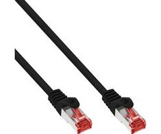 InLine Patchcord S/FTP, PiMF, Cat.6, 250MHz, PVC, CCA, juoda 0,3m (76133S)