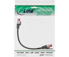 InLine Patchcord S/FTP, PiMF, Cat.6, 250MHz, PVC, CCA, juoda 0,3m (76133S)