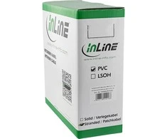 InLine Network Patchcord S / FTP, PIMF, Cat.6, Juodas, AWG27, PVC, CU, 100m (76499S)