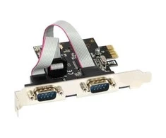 Vožtuvas InLine PCI x1 - 2x nuoseklus RS- 232 DB9 (76619C)