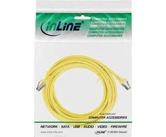 InLine® Komutacinis kabelis S/FTP PiMF Cat.8.1 be halogenų 2000MHz geltonas 10m