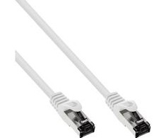 InLine ® Lankstinukas S / FTP PiMF Cat.8.1 Halogenas nemokamai 2000MHz balta 2m