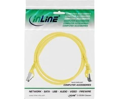 InLine ® Patch kabelis S / FTP PiMF Cat.8.1 Halogenas nemokamai 2000MHz geltona 2m