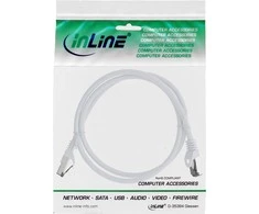 InLine ® Patch kabelis S / FTP PiMF Cat.8.1 Halogenas nemokamai 2000MHz balta 3m