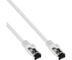 InLine ® Patch kabelis S / FTP PiMF Cat.8.1 Halogenas nemokamai 2000MHz balta 5m