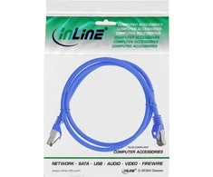 InLine ® Patch kabelis S / FTP PiMF Cat.8.1 Halogenas nemokamai 2000M Hz mėlyna 1,5 m