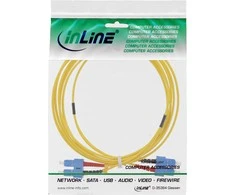 InLine Optinis kabelis - SC Single- Modus (S) - SC Single- Modus (S) - 7.5m - stiklo pluoštas - 9 / 125 Mikrometras - OS2 - be halogenų - geltona (82925G)