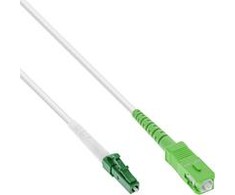 InLine ® Pluošto optinis paprastas kabelis, FTTH, LC / APC 8 ° į SC / APC 8 °, 9 / 125μm, OS2, 3m