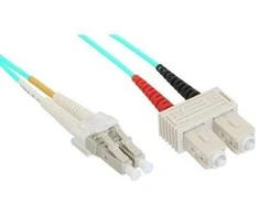 InLine Fiber Optic Patchcord LC/SC, 50/125 µm, OM3 10m (88640O)