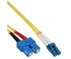 InLine šviesolaidinis dvipusis kabelis, LC/SC, 9/125 µm, OS2, 5 m