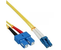 InLine šviesolaidinis dvipusis kabelis, LC/SC, 9/125 µm, OS2, 5 m