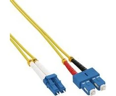 InLine LC / SC Fiber- optinis laidas, 9 / 125μm, OS2, 2m (88656D)