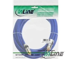Kabelis InLine RCA (Cinch) RCA (Cinch) 10m mėlyna (89410P)
