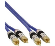 Intos Kabelis į RCA (Cinch) x2 - RCA (Cinch) x2 15m mėlynas (89715P)
