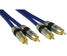 Inline Intos RCA (Cinch) x2 - RCA (Cinch) kabelis, x2 20 m mėlynos spalvos (89720P)
