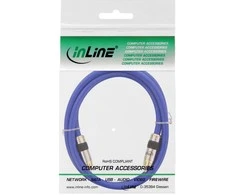 Kabelis InLine RCA (Cinch) - RCA (Cinch) 1m mėlyna (89801P)