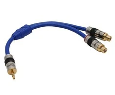 Kabelis InLine Jack 3,5 mm - RCA (Cinch) x2 0,2 m mėlyna (89941P)
