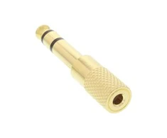 InLine Audio Adapteris, 6.3mm jack plug to 3.5mm socket (stereo) - auksinis