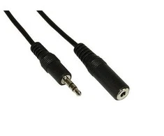 Inline Įmontuotas lizdo prailgintuvas, 3,5 mm lizdas M/F, stereo - 3 m