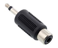Adapteris AV InLine Jack 3.5mm - RCA (Cinch) juoda (99326)