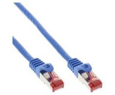InLine 40vnt. pakuotė Bulk-Pack InLine® Komutacinis kabelis S/FTP PiMF Cat.6 250MHz PVC varis mėlynas 2m