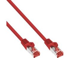 InLine Patchcord S / FTP, PiMF, Cat.6, 250MHz, be halogenų, raudonasis 5m (76905R)