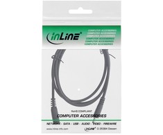 Maitinimo kabelis InLine ® Nuolatinės srovės lizdas, nuolatinės srovės kištukas, 4.0x1.7mm, AWG 18, juodas, 2m