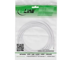 Maitinimo kabelis InLine ® Nuolatinės srovės lizdas, nuolatinės srovės kištukas, 4.0x1.7mm, AWG 18, baltas, 5m