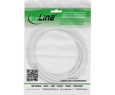 InLine Maitinimo kabelis ® nuolatinės srovės ilgintuvas, nuolatinės srovės kištukas, 5,5x2,5 mm, AWG 18, baltas, 5 m