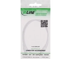 Maitinimo kabelis InLine ® Nuolatinės srovės išplėtimo kabelis, nuolatinės srovės kištukinis lizdas, 5.5x2.5mm, AWG 18, baltas, 2m