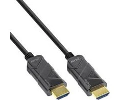 Kabelis InLine ® HDMI OVP kabelis, Ultra didelio greičio HDMI kabelis, 8K4K, juodas, 100m