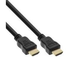 Kabelis InLine ® HiD didelio greičio HDMI kabelis su Ethernet, 4K2K, M / M, juodi, auksiniai kontaktai, 10m