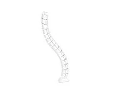 Organizacija InLine ® Kabelio kanalas lankstus, vertikalus stalams, 2 kameros, 0.80 m, balta