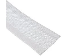 Organizacija InLine ® Kabelio apvyniojimas, audinio laikiklis su kabliu ir kilpa, 1 m x 25 mm skersmens, balta