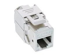 InLine 8vnt. Pakuotė InLine ® Keystone RJ45 Jack, ekranuotas, Cat.6A, balta