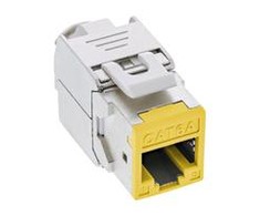 InLine 8vnt. Pakuotė InLine ® Keystone RJ45 Jack, ekranuotas, 6A kat., geltona