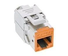 InLine 8vnt. Pakuotė InLine ® Keystone RJ45 Jack, ekranuotas, Cat.6A, oranžinė