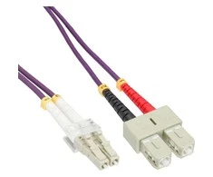InLine LC / SC Fiber- optinis laidas, 50 / 125μm, OM4 20m (88639P)