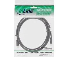 InLine Cable ® Mini DisplayPort 1.4 Kabelis M/M, juodas/auksinis, 1m