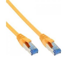 InLine patch kabelis Cat.6A, S/FTP (PiMf), 500MHz, geltonas - 0,5m