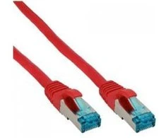 InLine Patch kabelis Cat.6A, S/FTP (PiMf), 500MHz, raudonos spalvos – 0,5m