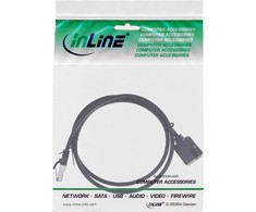 InLine ® Lokomotyvo kabelio plėtra, S / FTP (PiMf), 6A kat., be halogenų, varis, juoda, 3m
